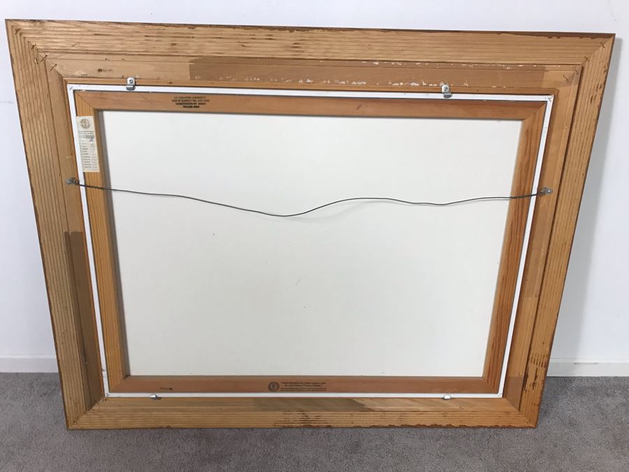 Thomas Kinkade Hand Signed Print Titled 'A New Day Dawning - Romance Of The Sea I' Framed 33 X 24 [Photo 18]