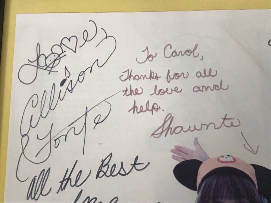 RARE - The New Mickey Mouse Club Hand Signed Poster By All Of The Actors In The TV Show Autographs Framed 19 X 23 [Photo 14]