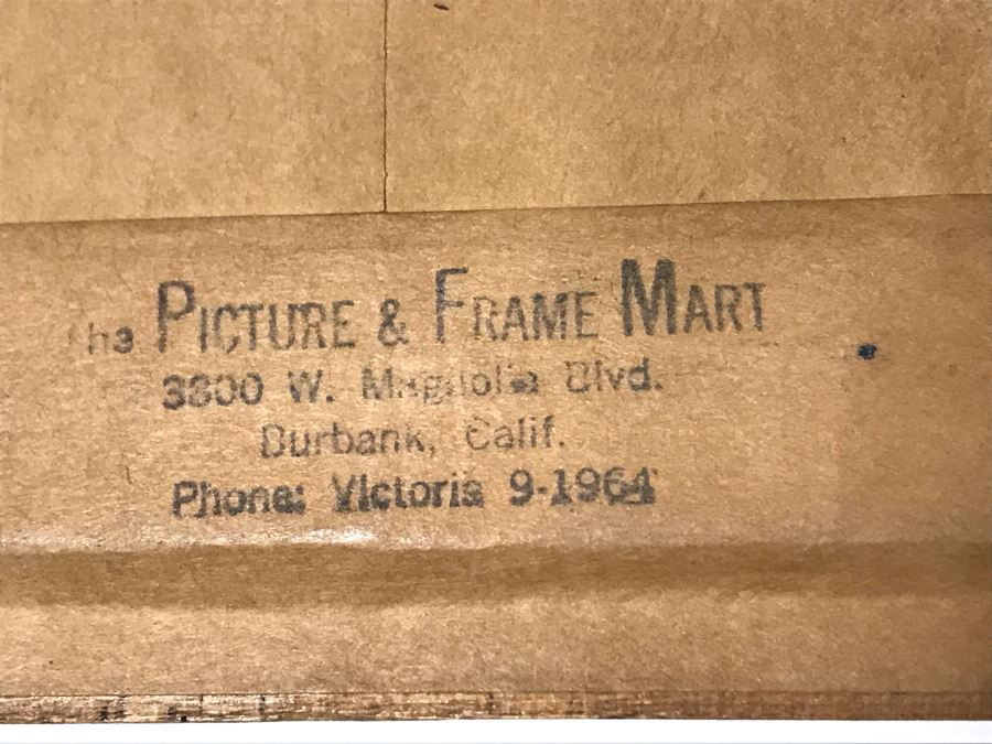 Evadne Baker (1937-1995) RARE Original Abstract Painting From Actress Evadne Baker (Played Sister Bernice In The Sound Of Music) Jackson Pollock Style Painting Framed 33 X 37 [Photo 15]