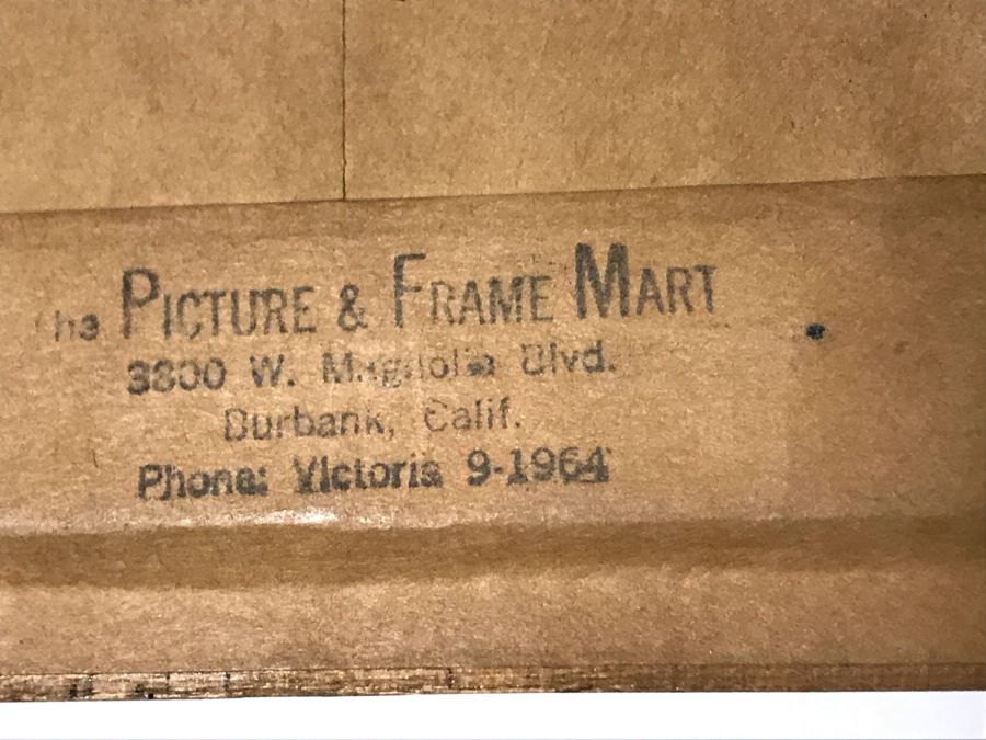 Evadne Baker (1937-1995) RARE Original Abstract Painting From Actress Evadne Baker (Played Sister Bernice In The Sound Of Music) Jackson Pollock Style Painting Framed 33 X 37 [Photo 14]