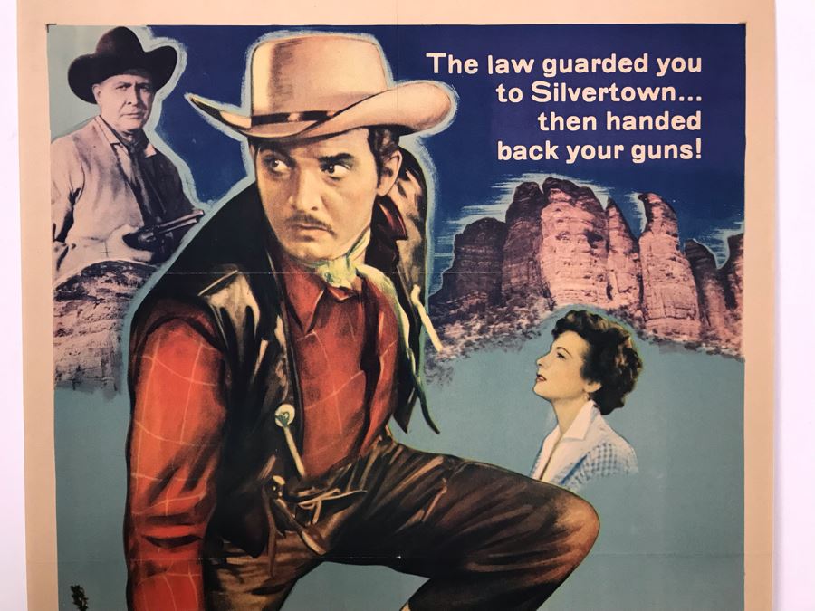 1955 Western Movie Poster 'Treasure Of Ruby Hills' Featuring Carole Mathews Allied Artists Picture 27 X 41 [Photo 2]