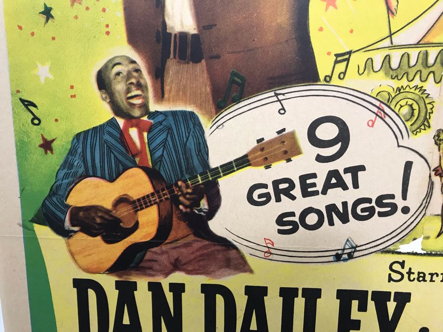 1953 Movie Poster 'Meet Me At The Fair' Featuring Carole Mathews And Scatman Crothers Universal International 27 X 41 [Photo 5]