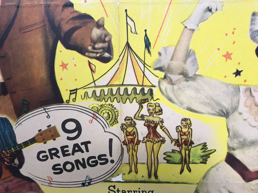 1953 Movie Poster 'Meet Me At The Fair' Featuring Carole Mathews And Scatman Crothers Universal International 27 X 41 [Photo 6]