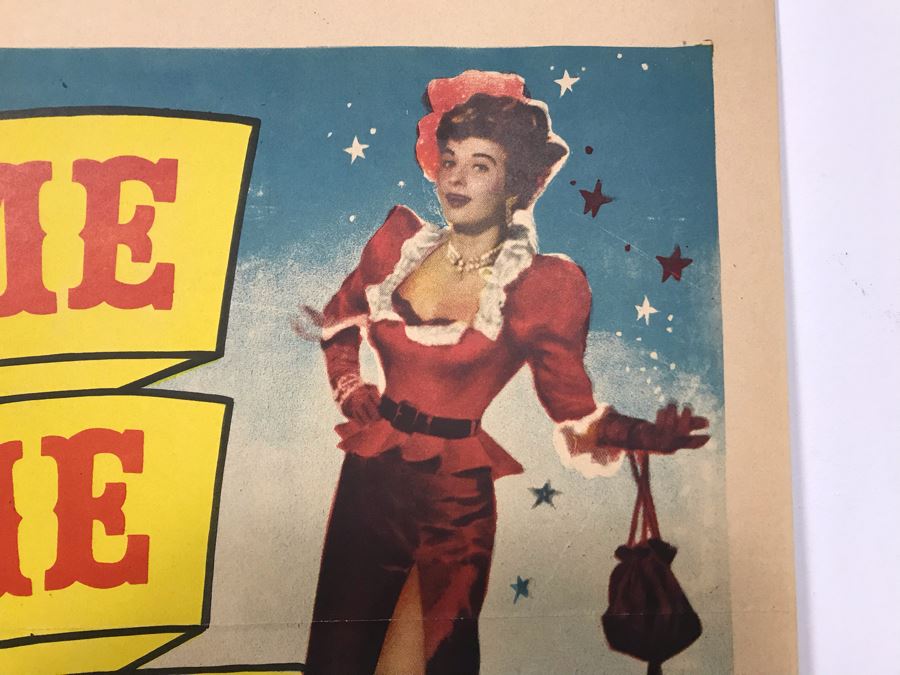 1953 Movie Poster 'Meet Me At The Fair' Featuring Carole Mathews And Scatman Crothers Universal International 27 X 41 [Photo 3]