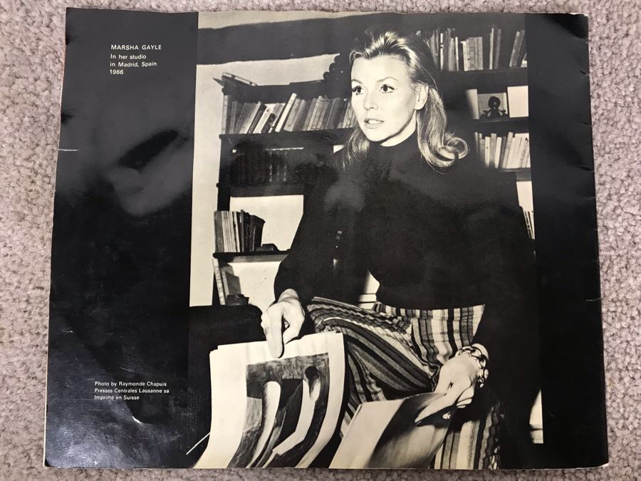 Large Original Marsha Gayle Oil Painting Portrait Of Actress Carole Mathews In Frame 40' X 60' [Photo 2]