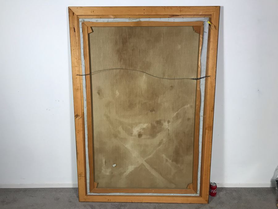 Large Original Marsha Gayle Oil Painting Portrait Of Actress Carole Mathews In Frame 40' X 60' [Photo 16]