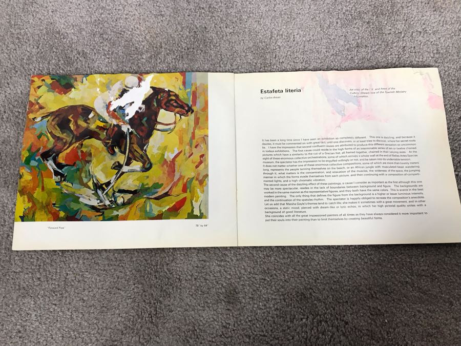 Large Original Marsha Gayle Oil Painting Portrait Of Actress Carole Mathews In Frame 40' X 60' [Photo 29]