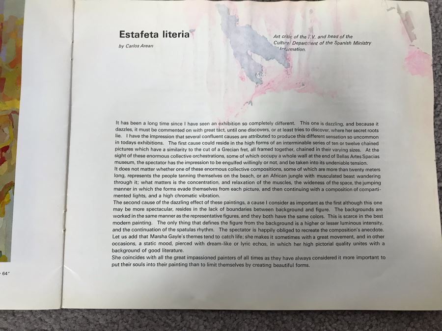 Large Original Marsha Gayle Oil Painting Portrait Of Actress Carole Mathews In Frame 40' X 60' [Photo 30]