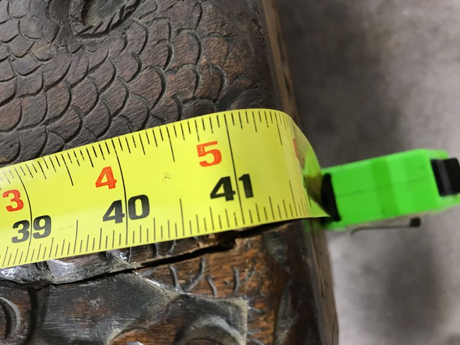 Vintage Chinese Relief Hand Carved Wooden Chest Asian Trunk 41W X 20D X 26H [Photo 33]