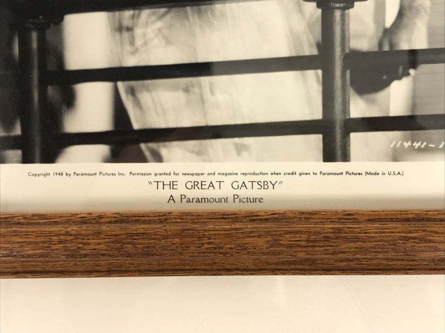1949 Framed B&W Photograph From Movie Scene 'The Great Gatsby' A Paramount Picture Featuring Actress Carole Mathews 9.5 X 11.5 [Photo 4]