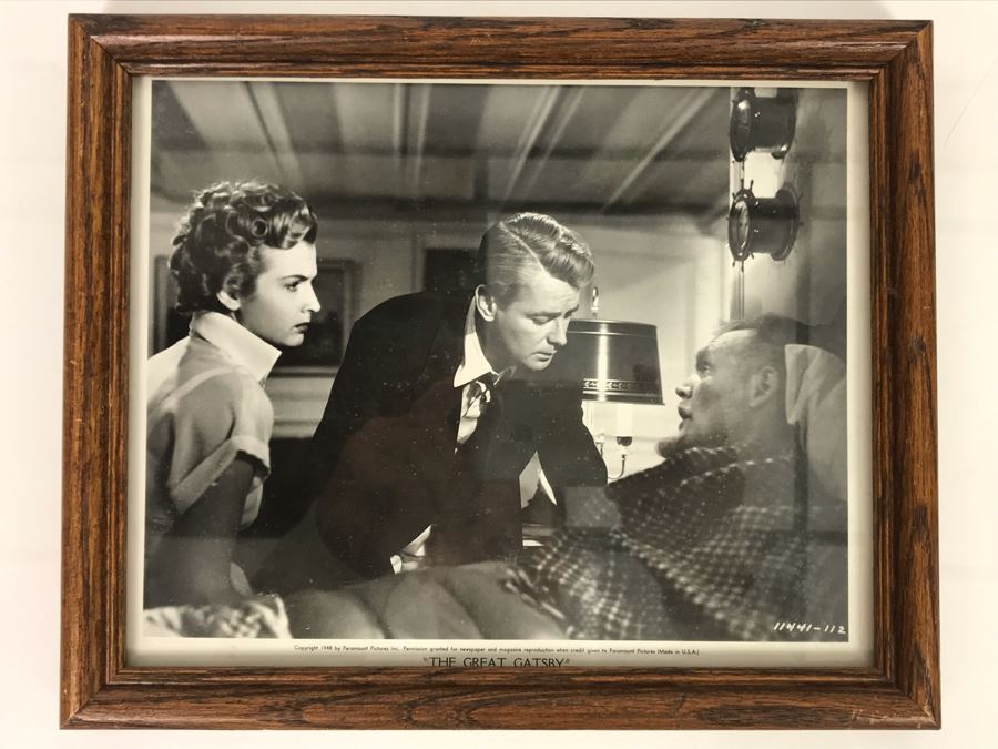 1949 Framed B&W Photograph From Movie Scene 'The Great Gatsby' A Paramount Picture Featuring Actress Carole Mathews 9.5 X 11.5 [Photo 2]