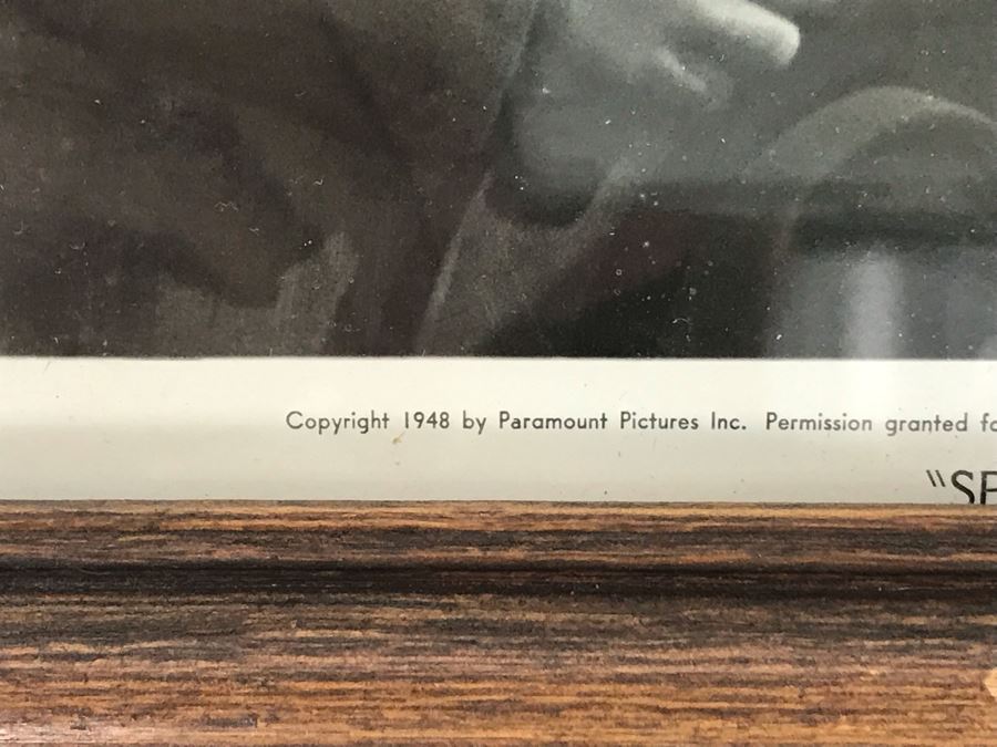 1948 Framed B&W Photograph From Movie Scene 'Special Agent' Paramount Pictures Featuring Actress Carole Mathews 9.5 X 11.5 [Photo 5]