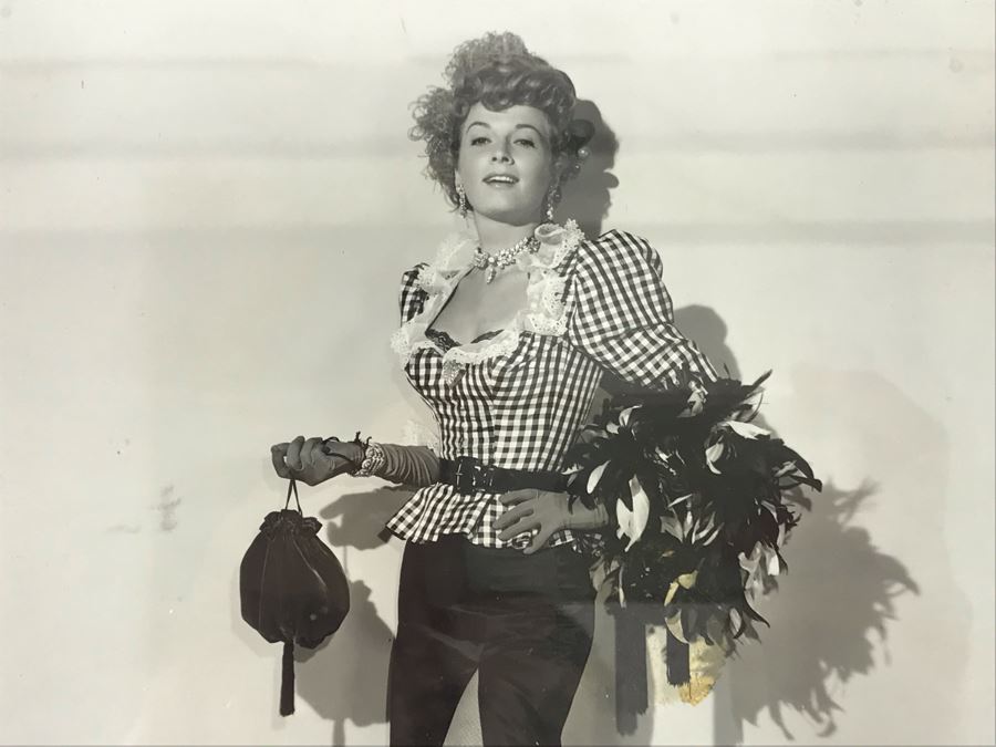 1952 Framed B&W Photograph From Universal Pictures Movie Featuring Actress Carole Mathews 9.5 X 11.5 [Photo 2]