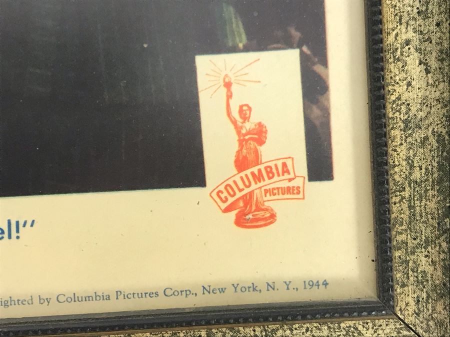 Strange Affair 1944 Movie Poster Lobby Card 'But, Honey! Every Artist Needs A Model!' Featuring Actress Carole Mathews Columbia Pictures Framed 15 X 12 [Photo 6]