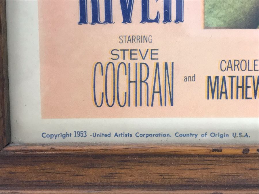 Shark River 1953 Movie Poster Lobby Card Featuring Actress Carole Mathews United Artists Corporation Framed 15 X 12 [Photo 8]