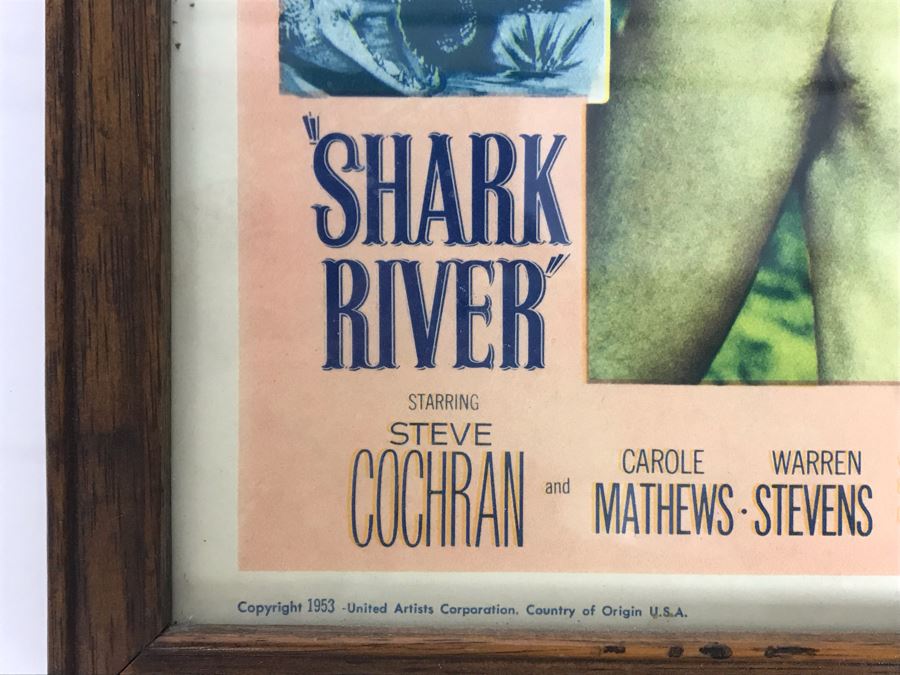 Shark River 1953 Movie Poster Lobby Card Featuring Actress Carole Mathews United Artists Corporation Framed 15 X 12 [Photo 7]