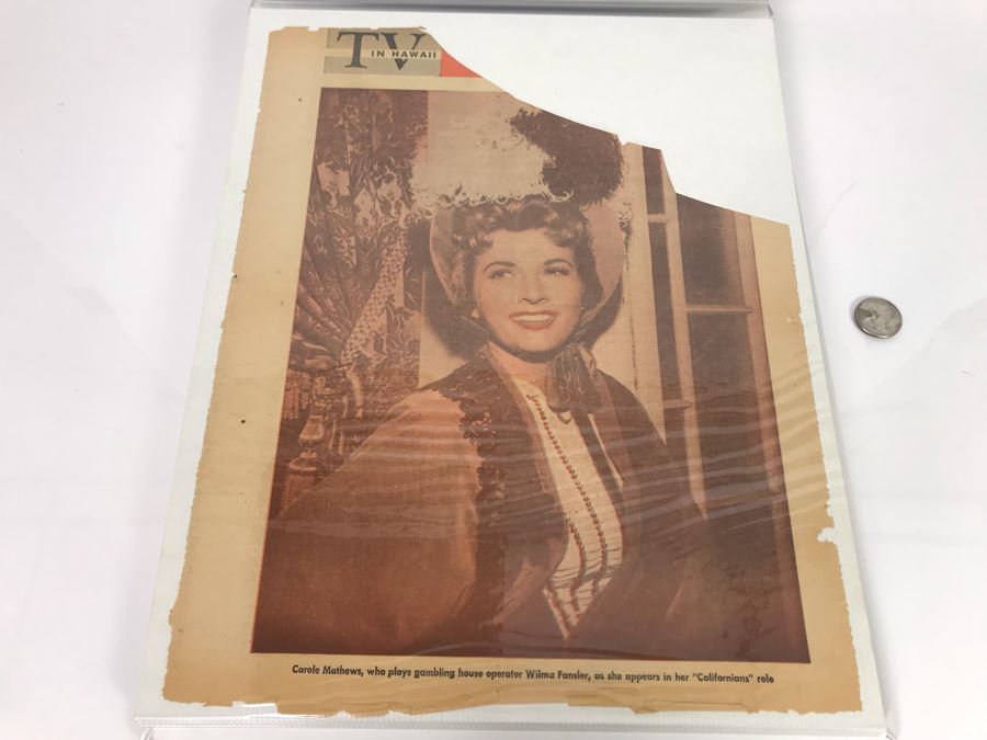 Actress Carole Mathews Personal Scrapbook With Signed Photos And Clippings [Photo 17]