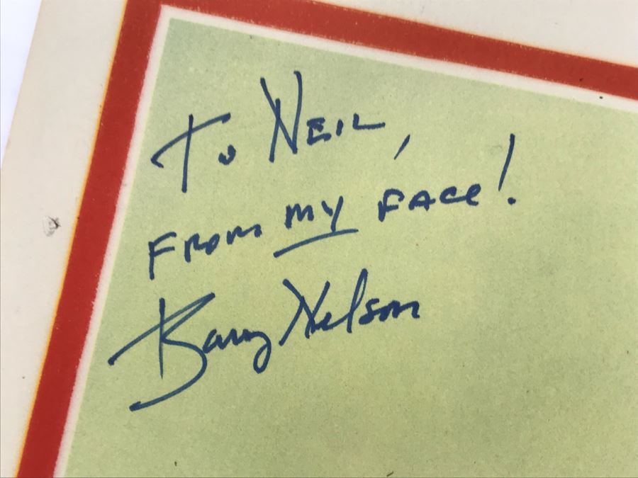 SIGNED By Barry Nelson The Man With My Face 1951 Movie Poster Lobby Card Featuring Actress Carole Mathews Allied Artist Picture [Photo 3]