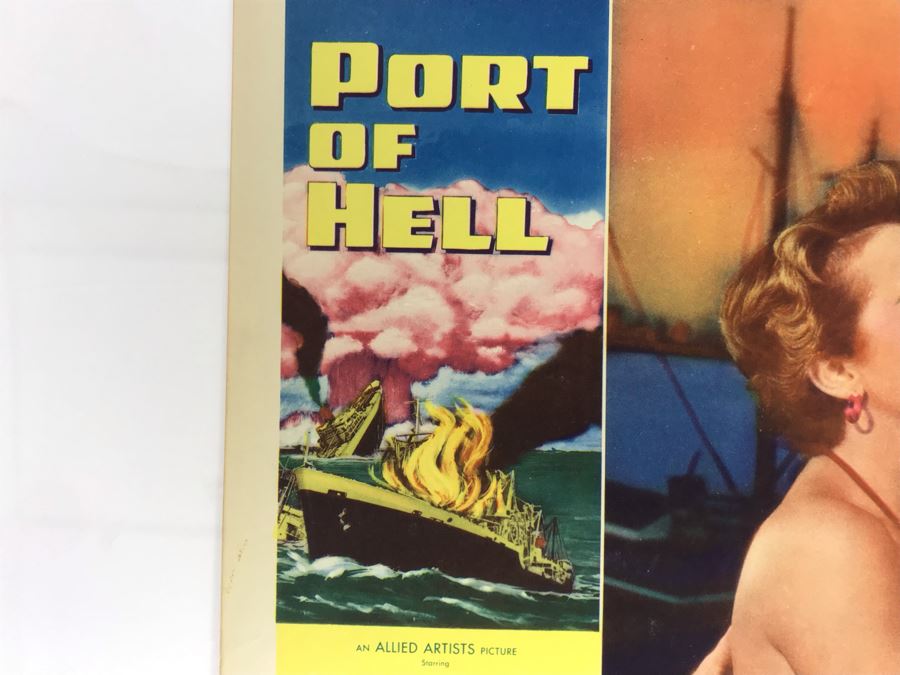 Port Of Hell 1954 Movie Poster Lobby Card Featuring Actress Carole Mathews Allied Artist Picture [Photo 3]