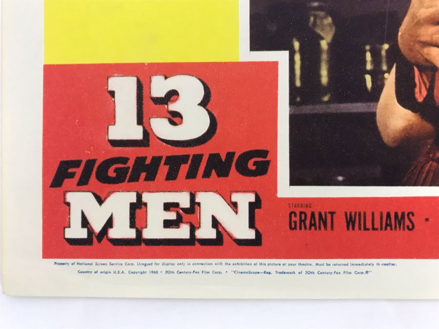 13 Fighting Men 1960 Movie Poster Lobby Card Featuring Actress Carole Mathews Allied Artist Picture [Photo 3]