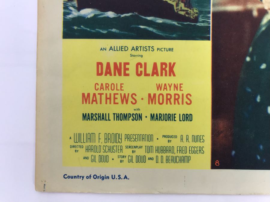 Port Of Hell 1954 Movie Poster Lobby Card Featuring Actress Carole Mathews Allied Artist Picture [Photo 4]