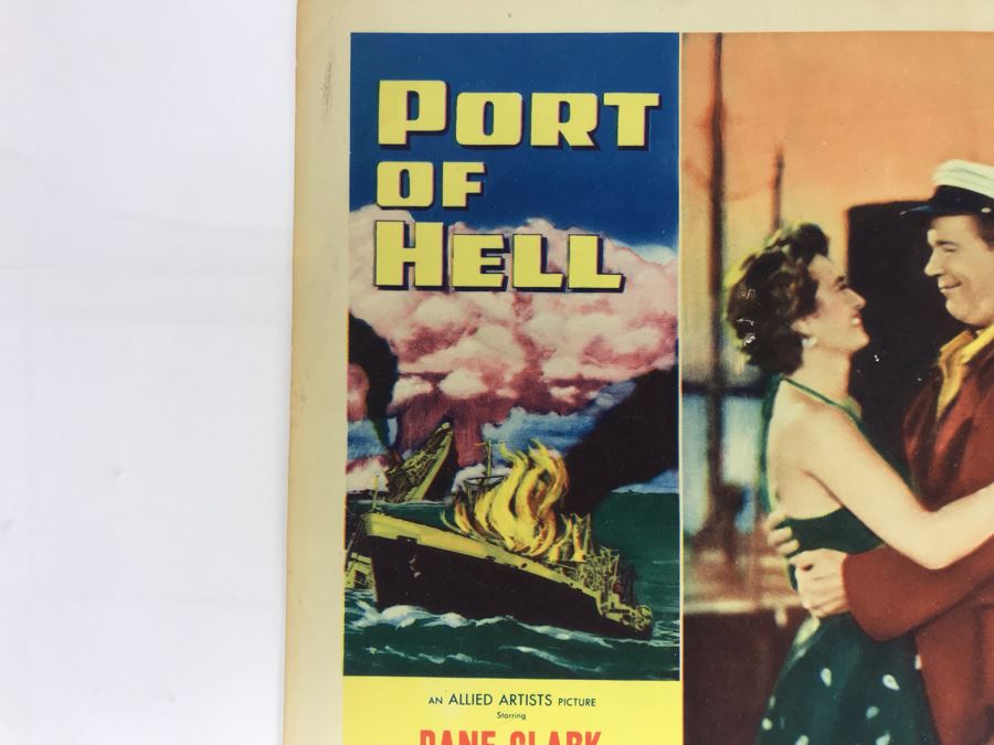 Port Of Hell 1954 Movie Poster Lobby Card Featuring Actress Carole Mathews Allied Artist Picture [Photo 3]