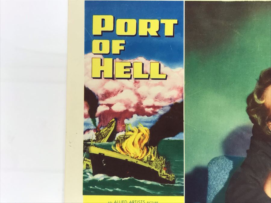 Port Of Hell 1954 Movie Poster Lobby Card Featuring Actress Carole Mathews Allied Artist Picture [Photo 3]