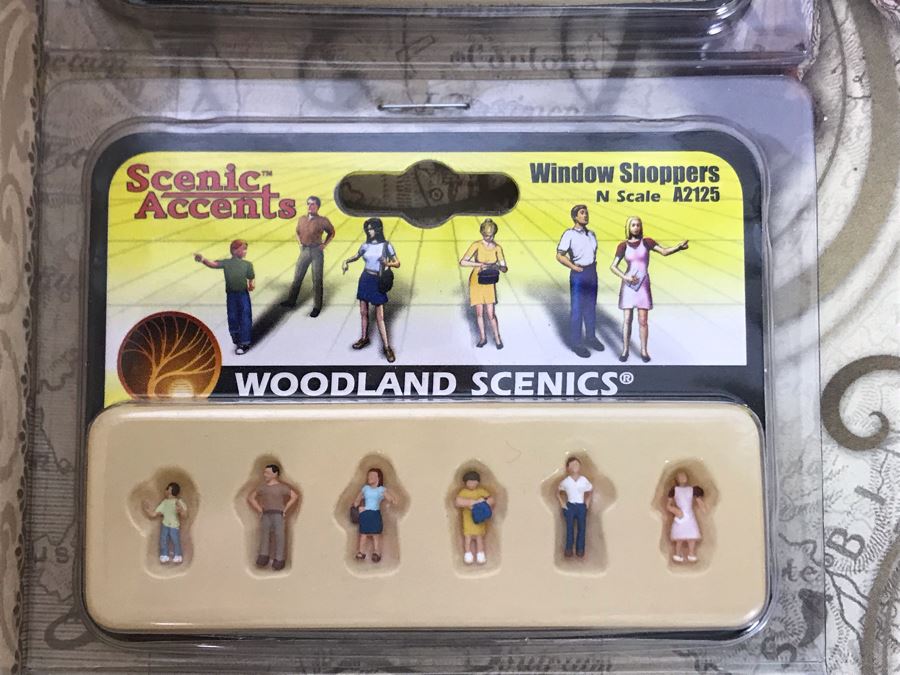 Collection Of New Miniature N Scale Train Figures And Cars With Faux Book Safe - See Photos [Photo 7]