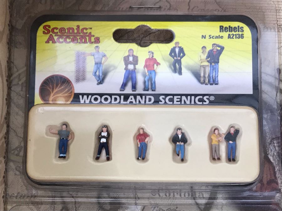 Collection Of New Miniature N Scale Train Figures And Cars With Faux Book Safe - See Photos [Photo 9]