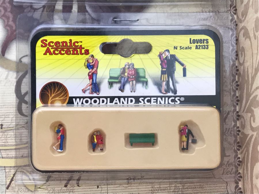 Collection Of New Miniature N Scale Train Figures And Cars With Faux Book Safe - See Photos [Photo 4]