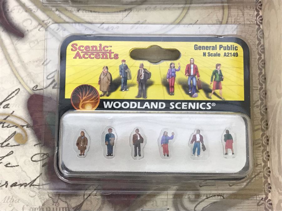 Collection Of New Miniature N Scale Train Figures And Cars With Faux Book Safe - See Photos [Photo 6]