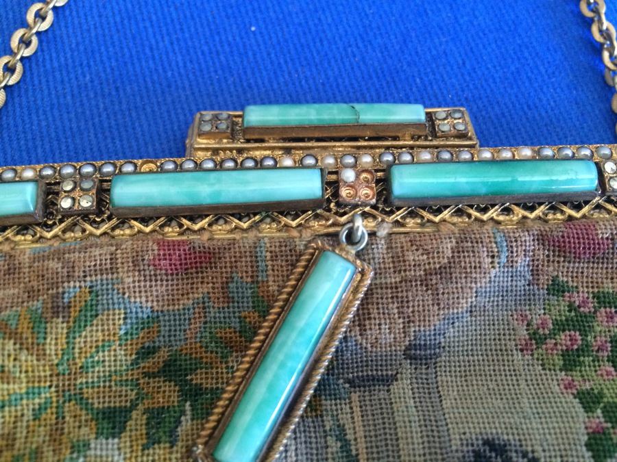 Vintage Christine Custom Bags, Vintage Needlepoint Purse, Needlepoint Handbag [Photo 8]
