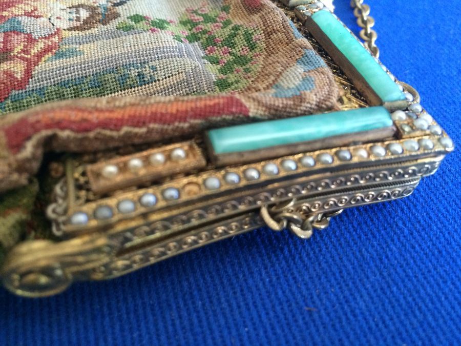 Vintage Christine Custom Bags, Vintage Needlepoint Purse, Needlepoint Handbag [Photo 6]