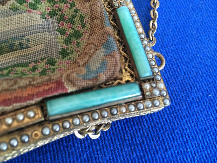 Vintage Christine Custom Bags, Vintage Needlepoint Purse, Needlepoint Handbag [Photo 7]