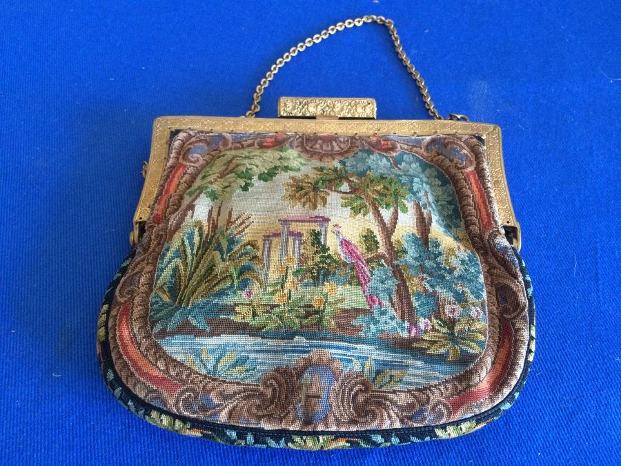 Vintage Christine Custom Bags, Vintage Needlepoint Purse, Needlepoint Handbag [Photo 9]