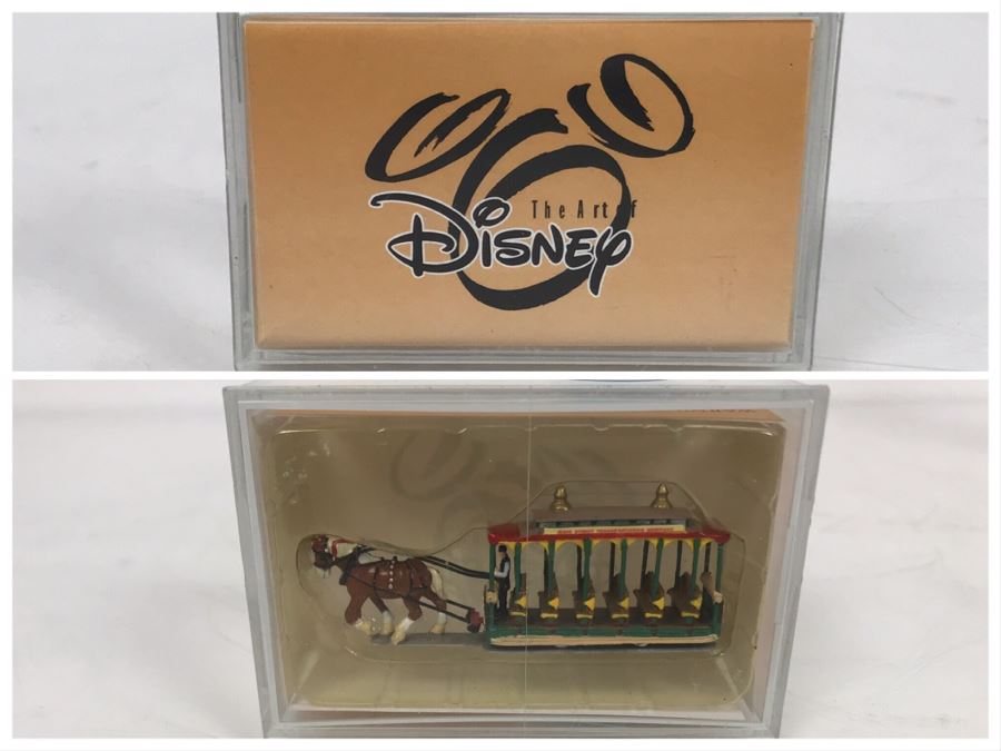 NEW Robert Olszewski Disneyland Main Street, USA Collection Miniatures Horse-Drawn Streetcar DW201 - Estimate $100-$200