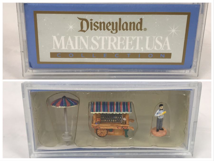 NEW Robert Olszewski Disneyland Main Street, USA Collection Miniatures Main Street Pin Cart DL305 - Estimate $100-$200 [Photo 1]