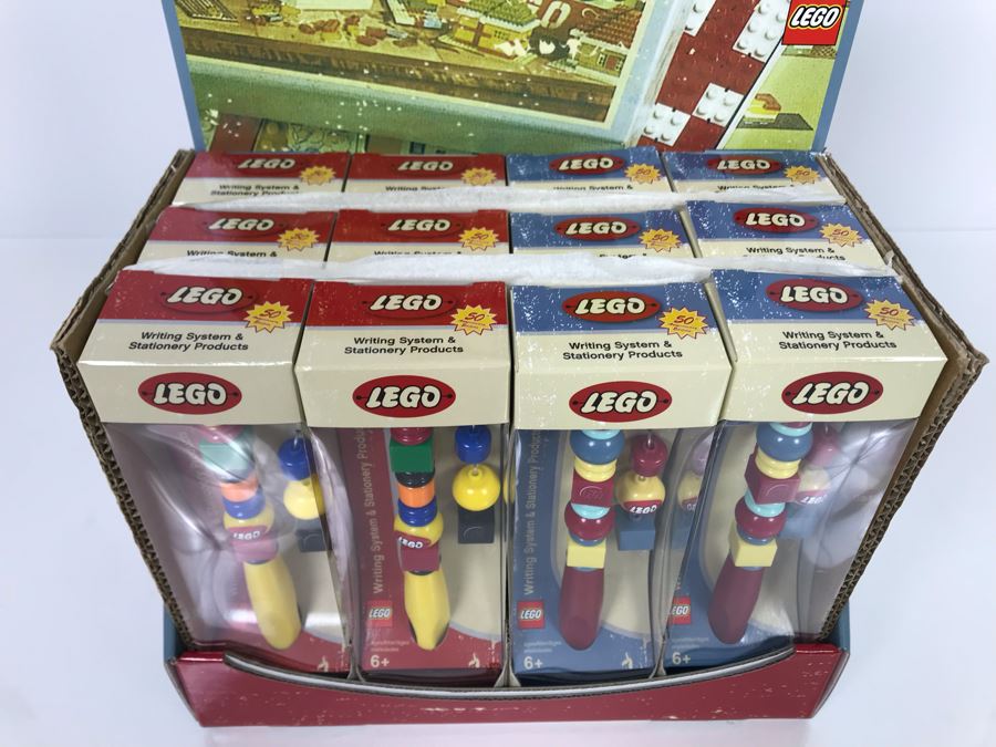 NEW LEGO 50th Anniversary Edition Pens With Store Display Merchandiser Total Of 12 Pens [Photo 3]