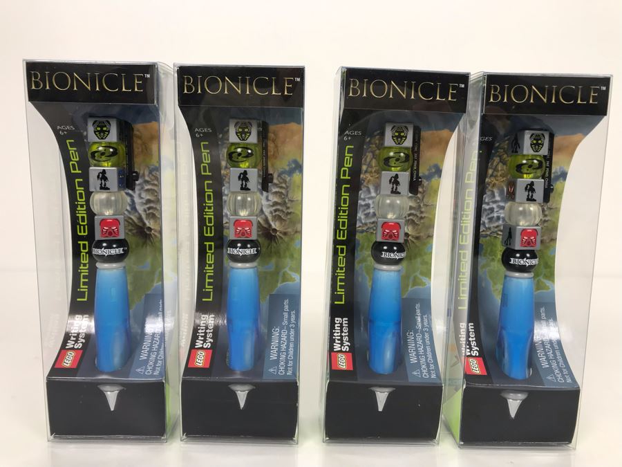 Four Limited Edition Bionicle LEGO Writing System Pens [Photo 2]