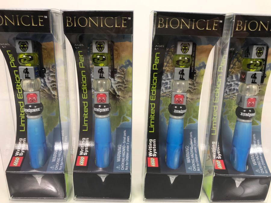 Four Limited Edition Bionicle LEGO Writing System Pens [Photo 3]