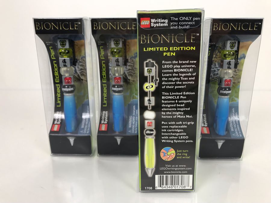 Four Limited Edition Bionicle LEGO Writing System Pens [Photo 5]