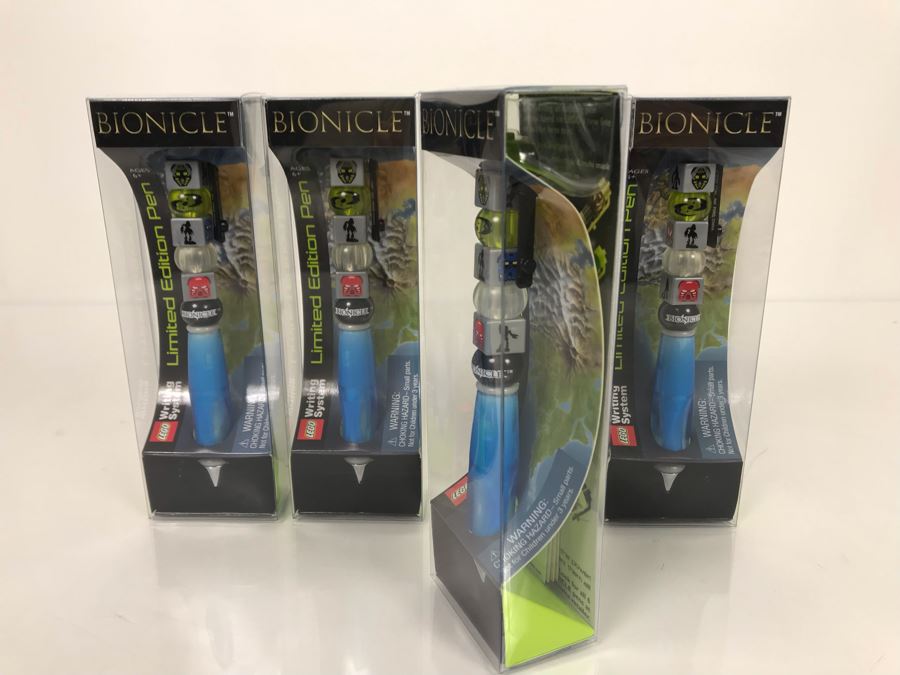 Four Limited Edition Bionicle LEGO Writing System Pens [Photo 4]