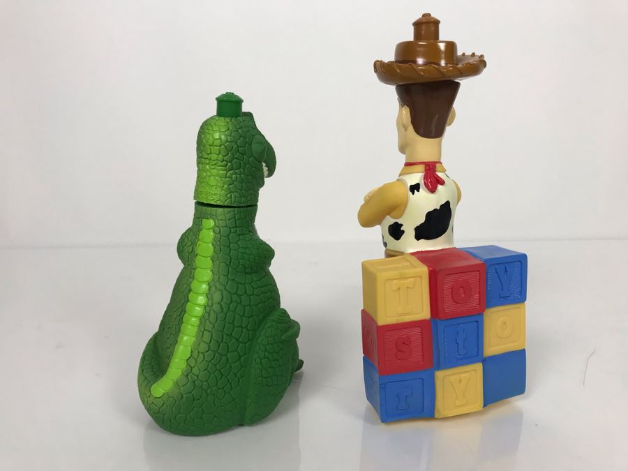 Disney Original Toy Story Movie Promotional Squeeze Bottle Woody And Rex [Photo 7]