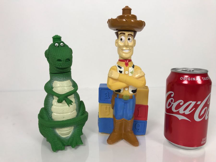 Disney Original Toy Story Movie Promotional Squeeze Bottle Woody And Rex