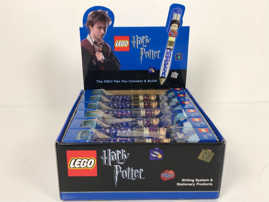 Harry Potter LEGO Pens With Store Display Merchandiser LEGO Writing System 12 Pens Total [Photo 1]