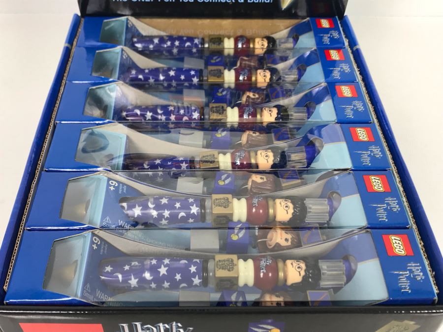 Harry Potter LEGO Pens With Store Display Merchandiser LEGO Writing System 12 Pens Total [Photo 4]