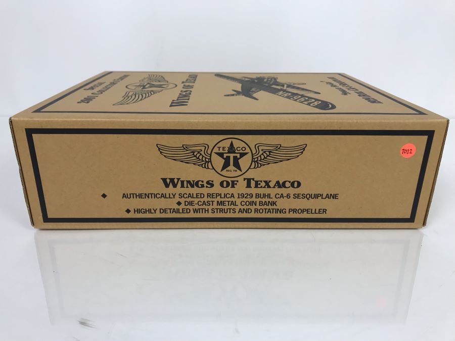 NEW Wings Of Texaco 'Spokane Sun-God' 1929 Buhl CA-6 Sesquiplane Airplane Die-Cast Metal Replica Special 2001 Collector's Edition Ertl Collectibles 9th In The Series [Photo 6]