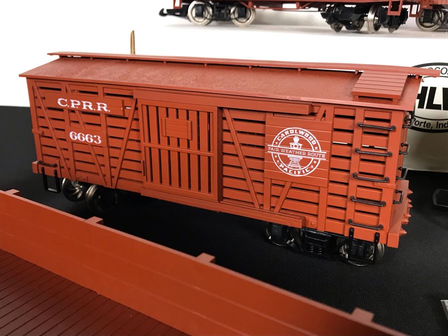 Ward Kimball Hartland Locomotive Works Disneyland Railroad Train Engine W/ SIGNED Michael Broggie Limited Edition Walt Disney's Centennial Carolwood Pacific Caboose Official Disneyana Convention & Carolwood Flat Car, Gondola, Cattle Car And Box Car Train [Photo 28]