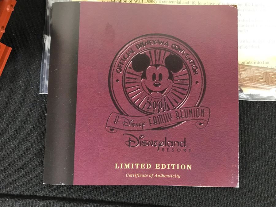 Ward Kimball Hartland Locomotive Works Disneyland Railroad Train Engine W/ SIGNED Michael Broggie Limited Edition Walt Disney's Centennial Carolwood Pacific Caboose Official Disneyana Convention & Carolwood Flat Car, Gondola, Cattle Car And Box Car Train [Photo 16]