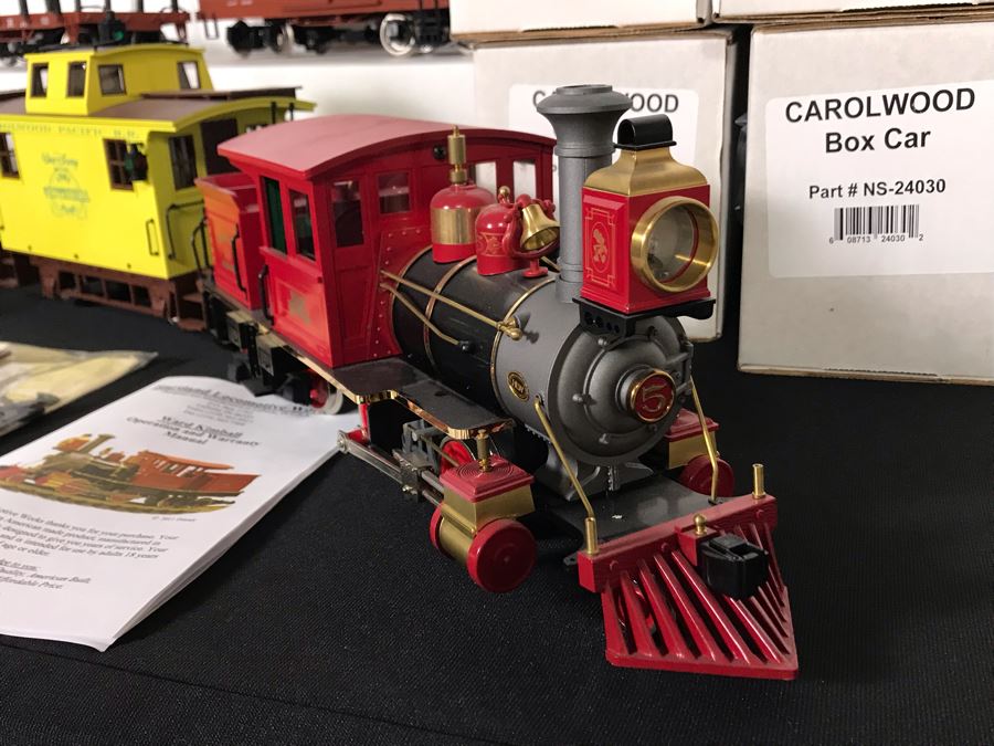 Ward Kimball Hartland Locomotive Works Disneyland Railroad Train Engine W/ SIGNED Michael Broggie Limited Edition Walt Disney's Centennial Carolwood Pacific Caboose Official Disneyana Convention & Carolwood Flat Car, Gondola, Cattle Car And Box Car Train [Photo 33]